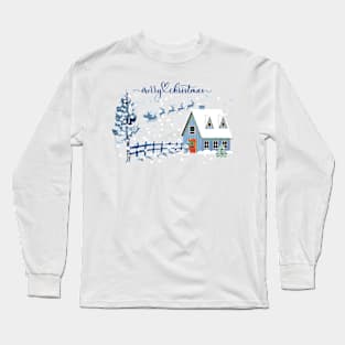 Winter Wonderland: Merry Christmas Long Sleeve T-Shirt